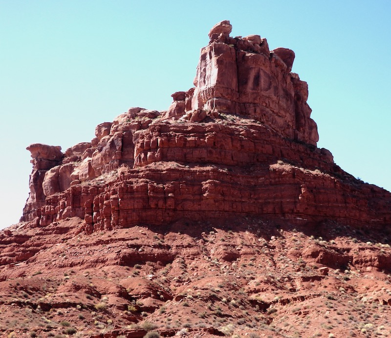 Tall Red Rock Face in Bears Ears National Monument